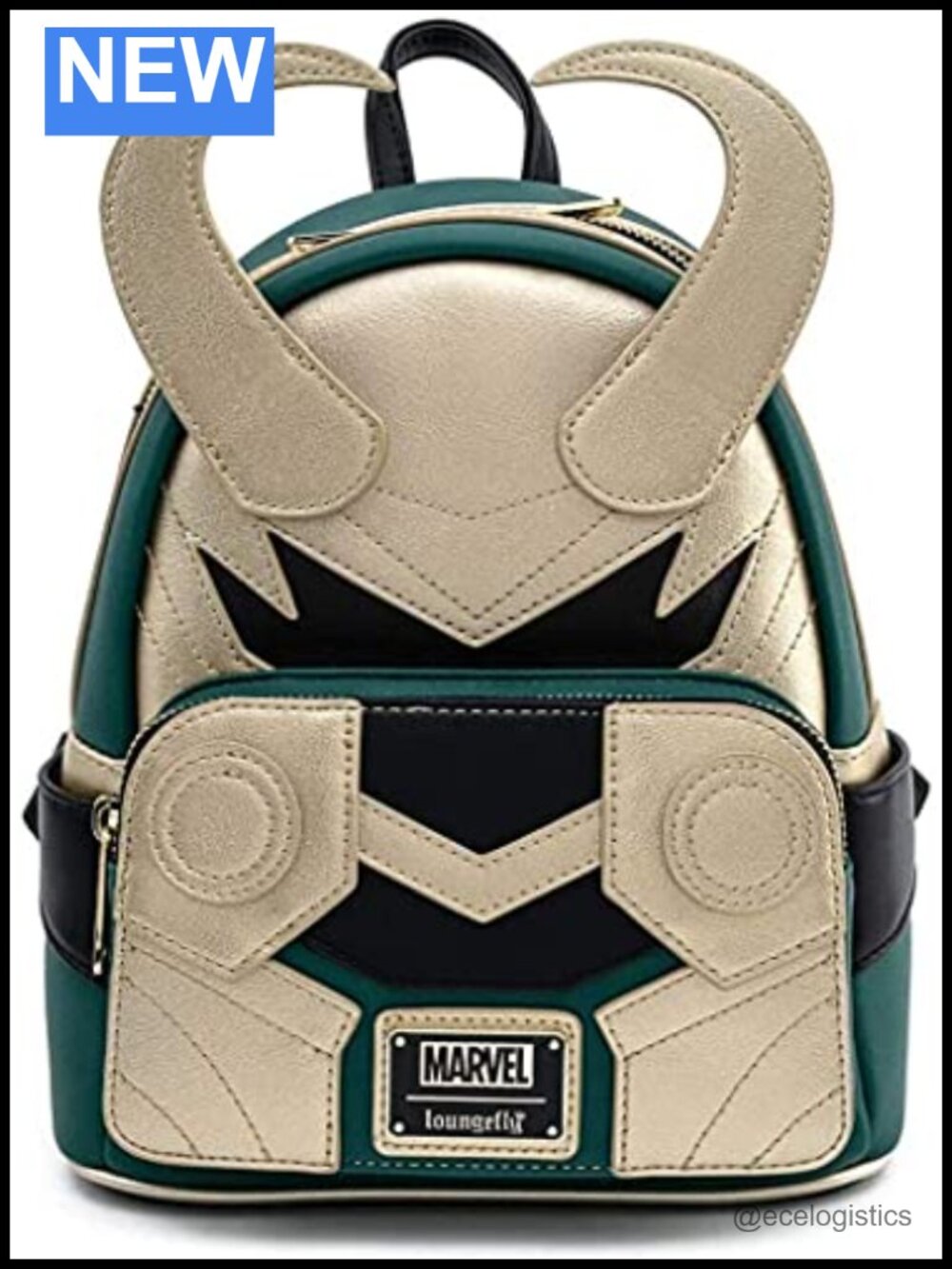 Marvel Loki Cosplay Double Strap Shoulder Bag Faux Leather